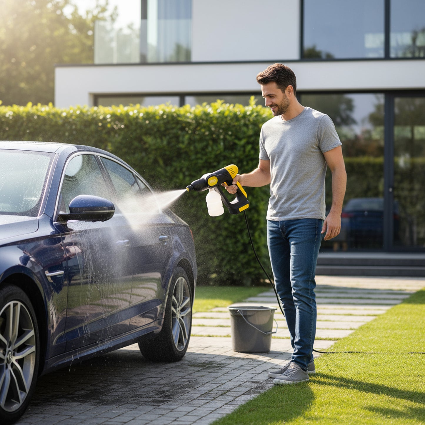 مرش غسيل السيارات بضغط عالي DENX بقوة 180W 20000 بضمان عامين