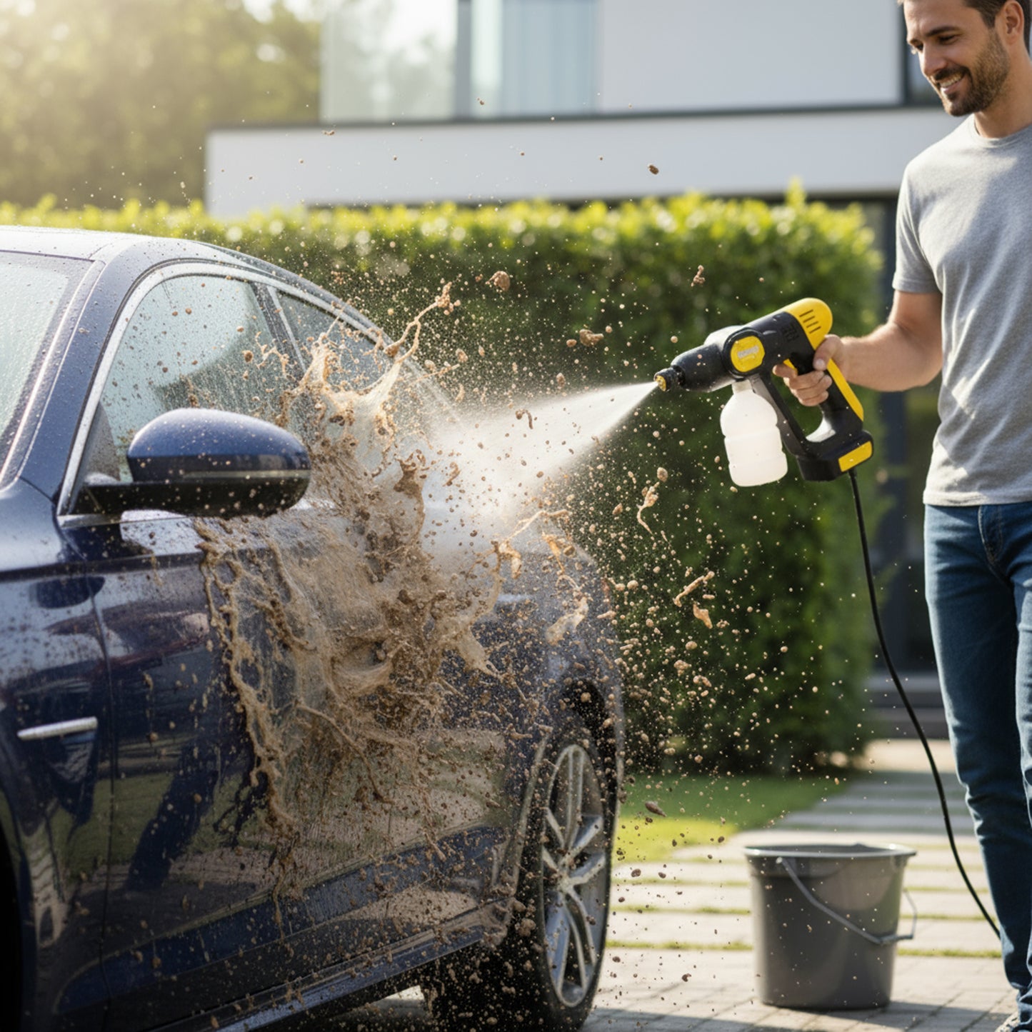 مرش غسيل السيارات بضغط عالي DENX بقوة 180W 20000 بضمان عامين