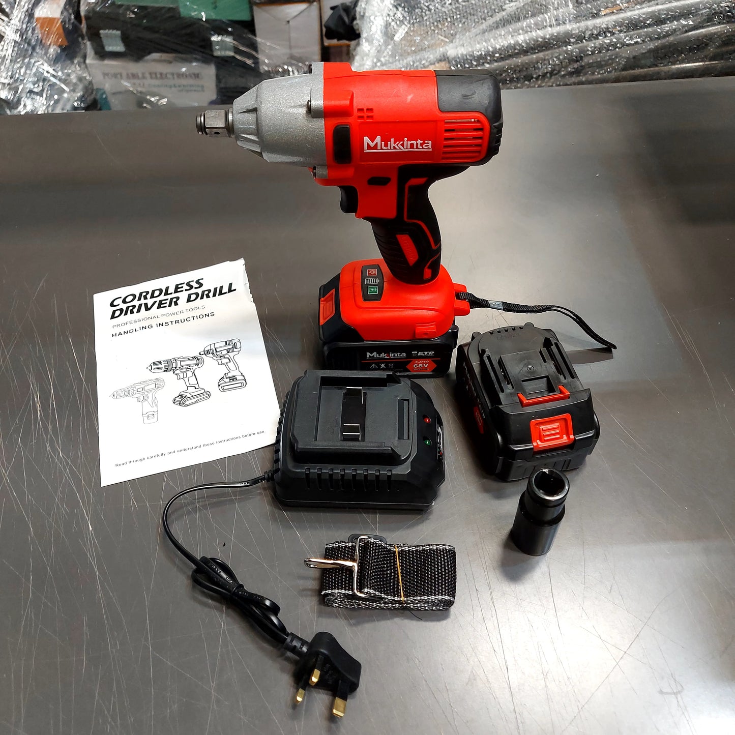 (Mukinta)دريل كفرات لاسلكي بضمان عامين